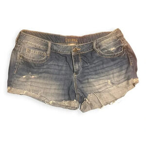 Y2k Vintage decree distressed denim shorts